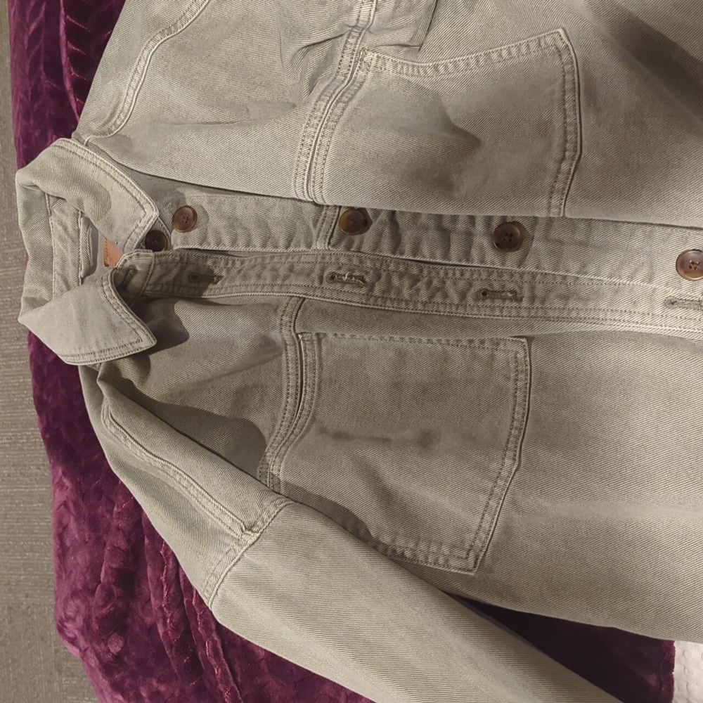 Gap Washwell Green Denim Shirt